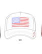Opry Star Spangled White Trucker Hat