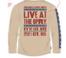 Opry Saturday Show Poster Long Sleeve T-Shirt