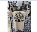 Camo Vintage Rock N' Roll Tee