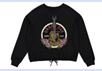 Opry Women's Leopard Guitar Black Sweatshirt