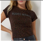 Wrangler x Lainey Wilson Rodeo Nights Leopard Print T-Shirt
