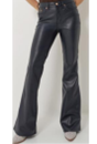 Wrangler x Lainey Wilson Flare Onyx Faux Leather Pants