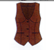 Kittenish Pinstrip Blazer Vest