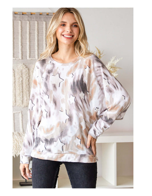 Tie Dye Star Blouse