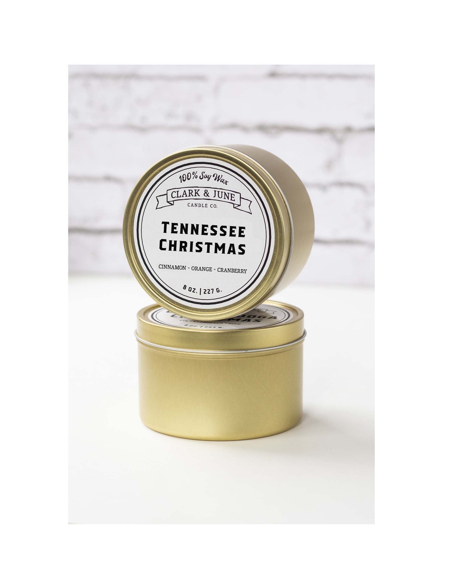 Tennessee Christmas Tin Candle