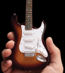 Miniature Fender Strat Classic Sunburst Model Guitar