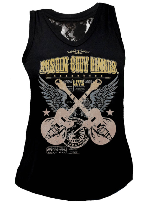 ACL Live Winged Crossed Guitar Tank