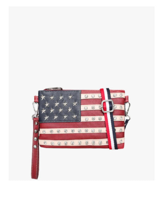 American Flag Clutch