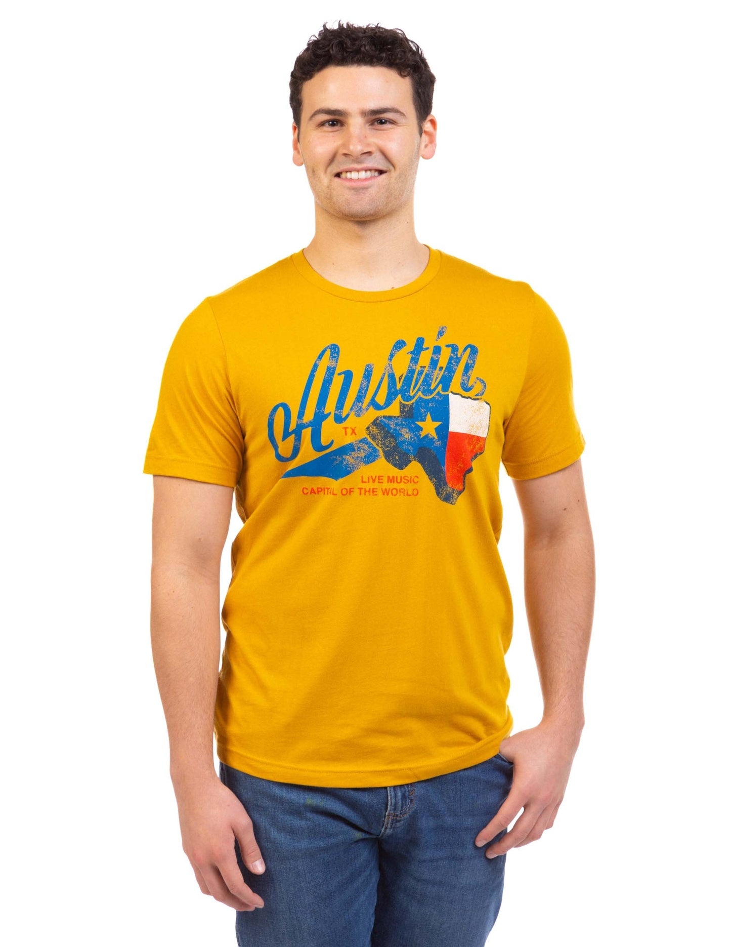 Austin Texas Music Capital Retro T-Shirt