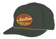 Austin Texas Live Music Capital Patch Hat