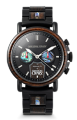 Original Grain Grand Ole Opry Ebony 44mm Stage Wood Watch