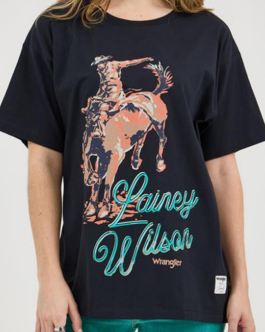 Wrangler x Lainey Wilson Work Don't Work Tee