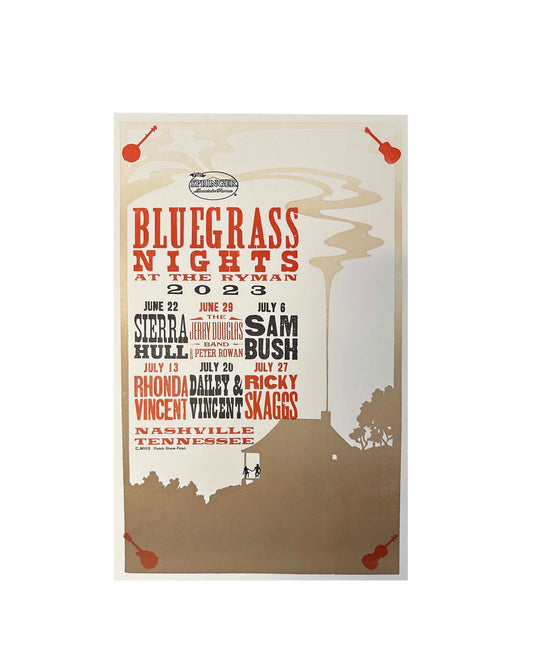Bluegrass Nights 2023 Official Hatch Show Print