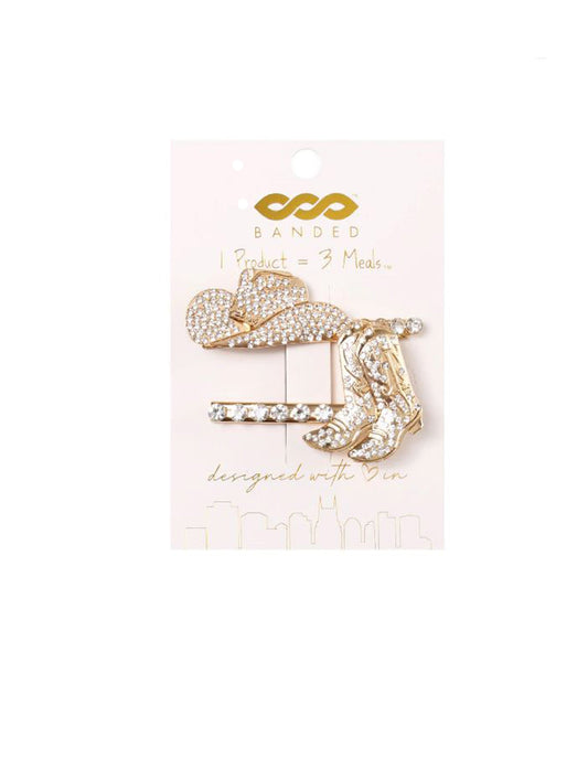 Boot Scootin' 2 Piece Hair Accessories Set by Banded