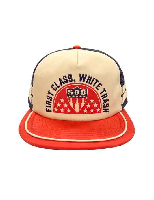 Category 10 First Class White Trash Hat