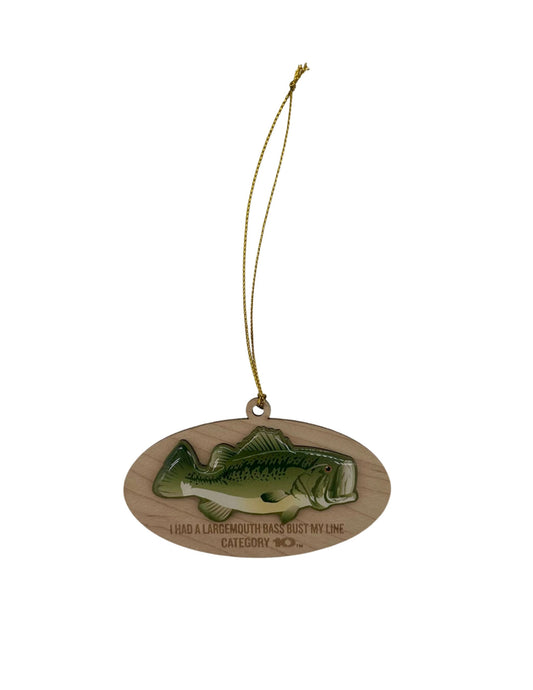 Category 10 Mounted Bass Ornament