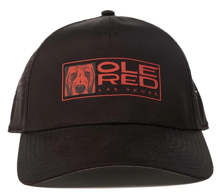 Ole Red Vegas Sport Logo Black Performance Hat