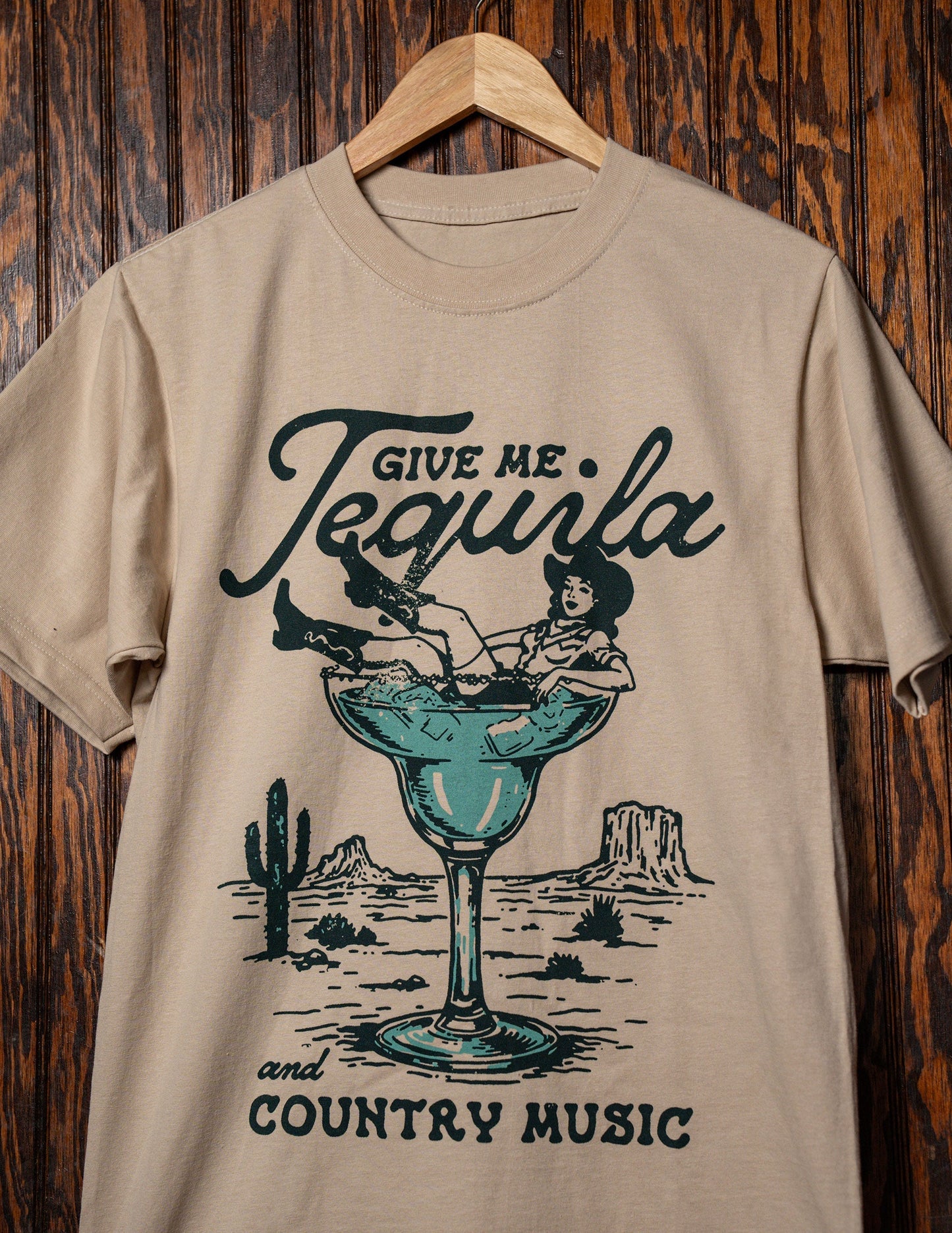 Cowboys + Cocktails Cowgirl on the Rocks T-Shirt
