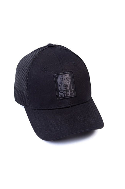 Ole Red Black Tonal Mesh Dog Cap