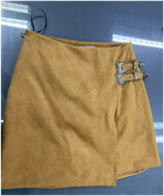 Western Buckle Suede Mini Skort