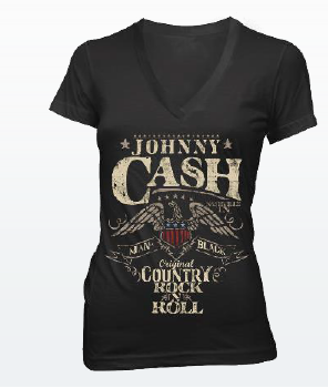 Johnny Cash V-Neck T-Shirt