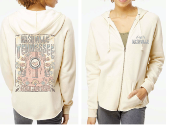 Ryman Womens Full Zip Nashville Hoodie