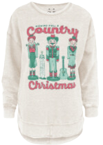 Women's Nutcracker Country Christmas Sweatshirt