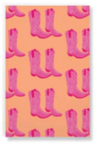 Pink Blush Boots Notebook