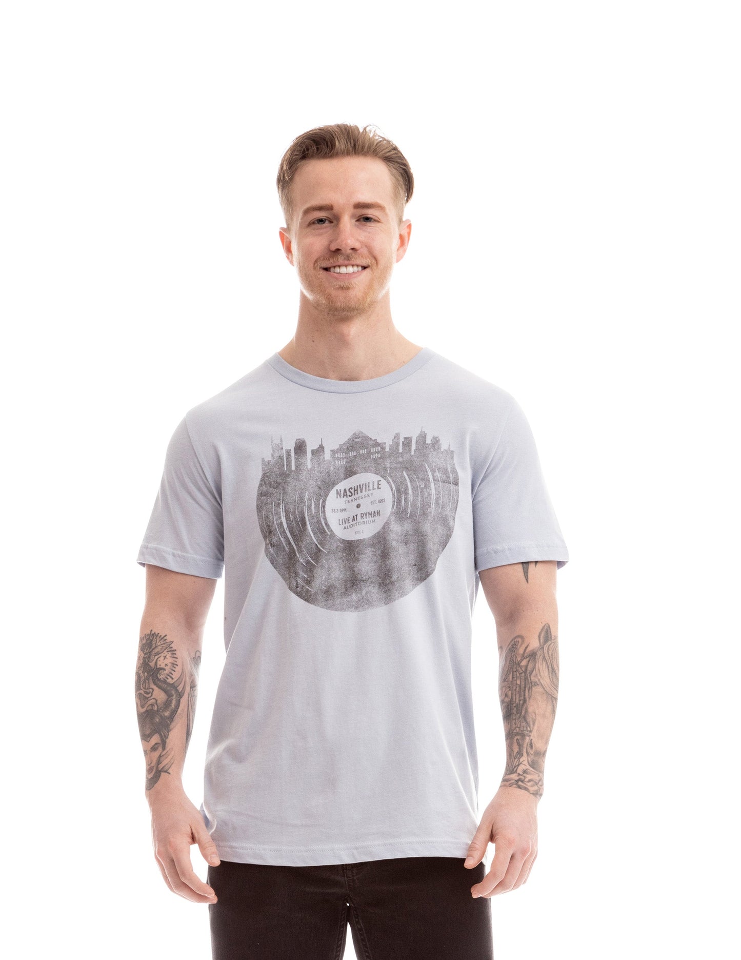 Ryman Nashville Skyline Record T-Shirt