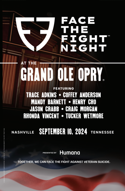 Opry Face The Fight Lineup Poster