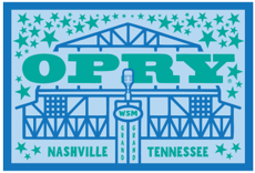 Opry Retro Barn Postcard
