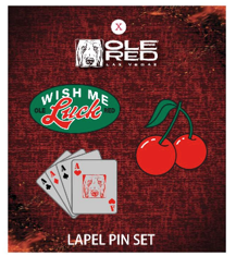Ole Red Vegas Lapel Pin Set