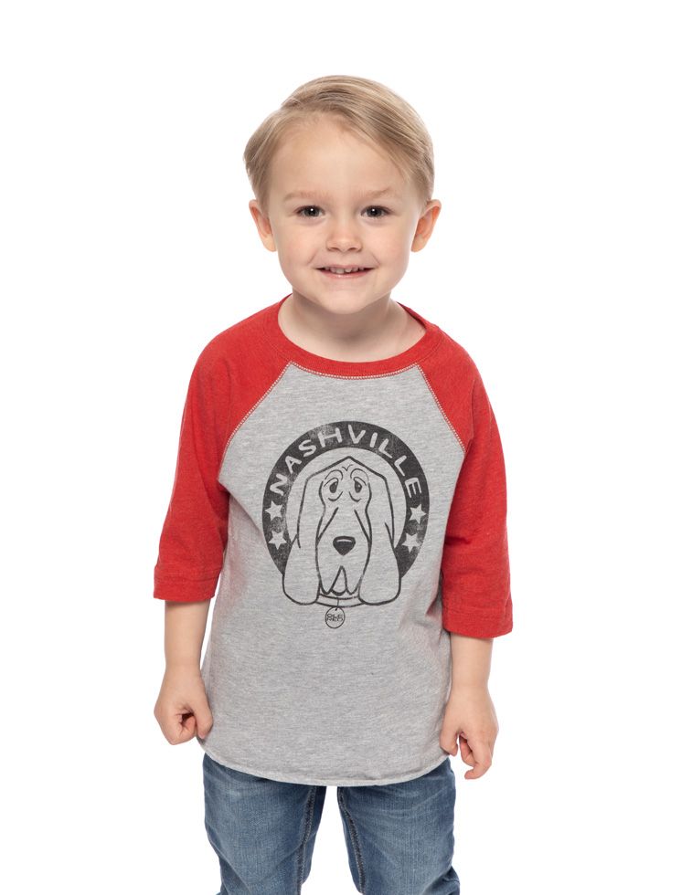 Ole Red Nashville Toddler Dog Raglan