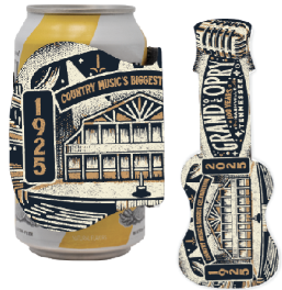 Opry 100 Milestone Guitar Slap Wrap Koozie