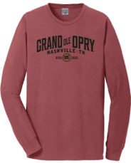 Opry 100 Years Leather Patch Long Sleeve T-Shirt