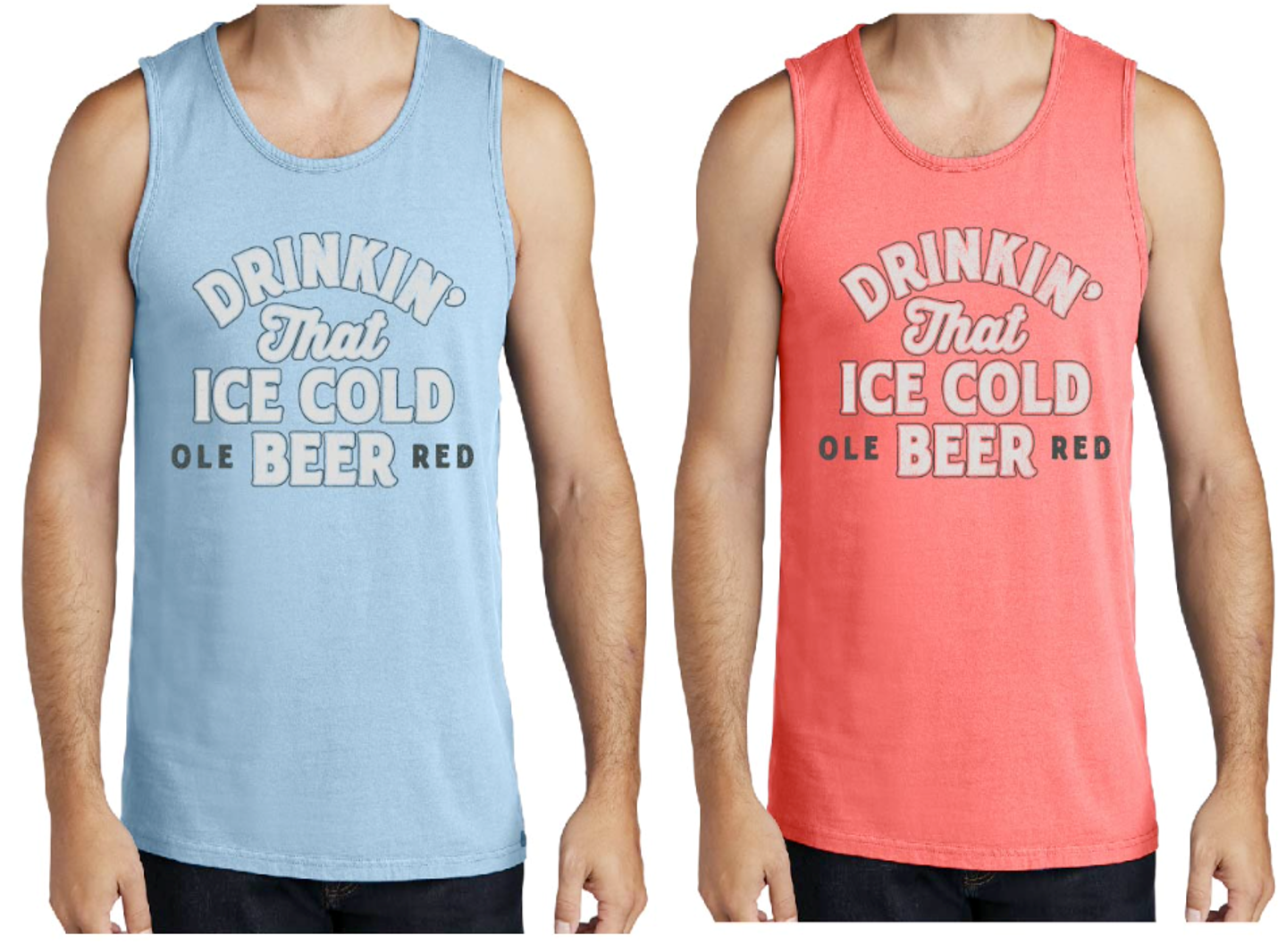 Ole Red Drinkin' That Ice Cold Beer Tank