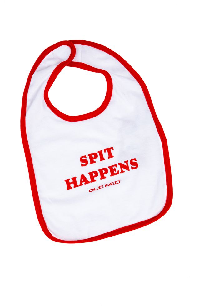 Ole Red Spit Happens Bib