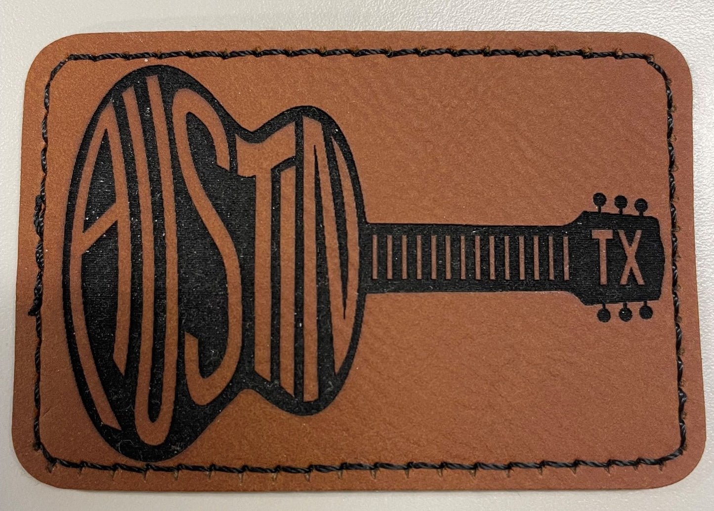 Austin Guitar Faux Leather Patch