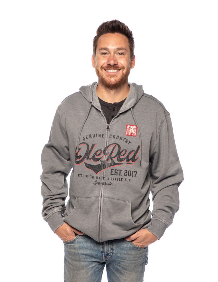 Ole Red Logo Full Zip Hoodie
