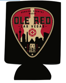 Ole Red Vegas Guitar Pick Skyline Koozie