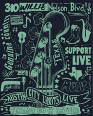 ACL Live Collage Postcard
