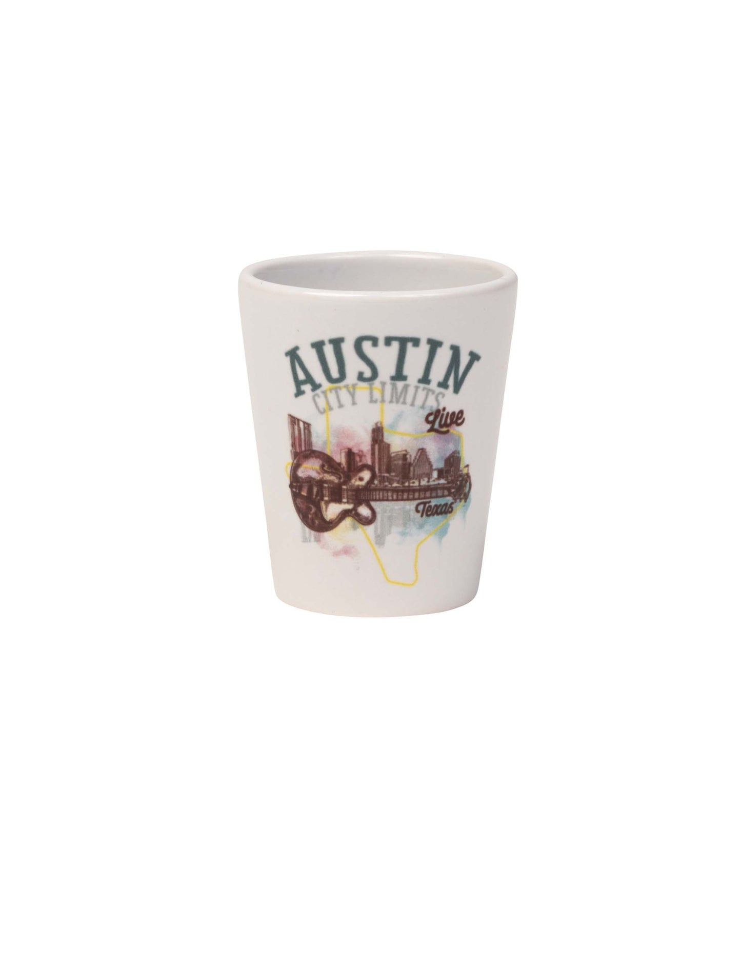 ACL Live Austin Skyline Watercolor Shot Glass