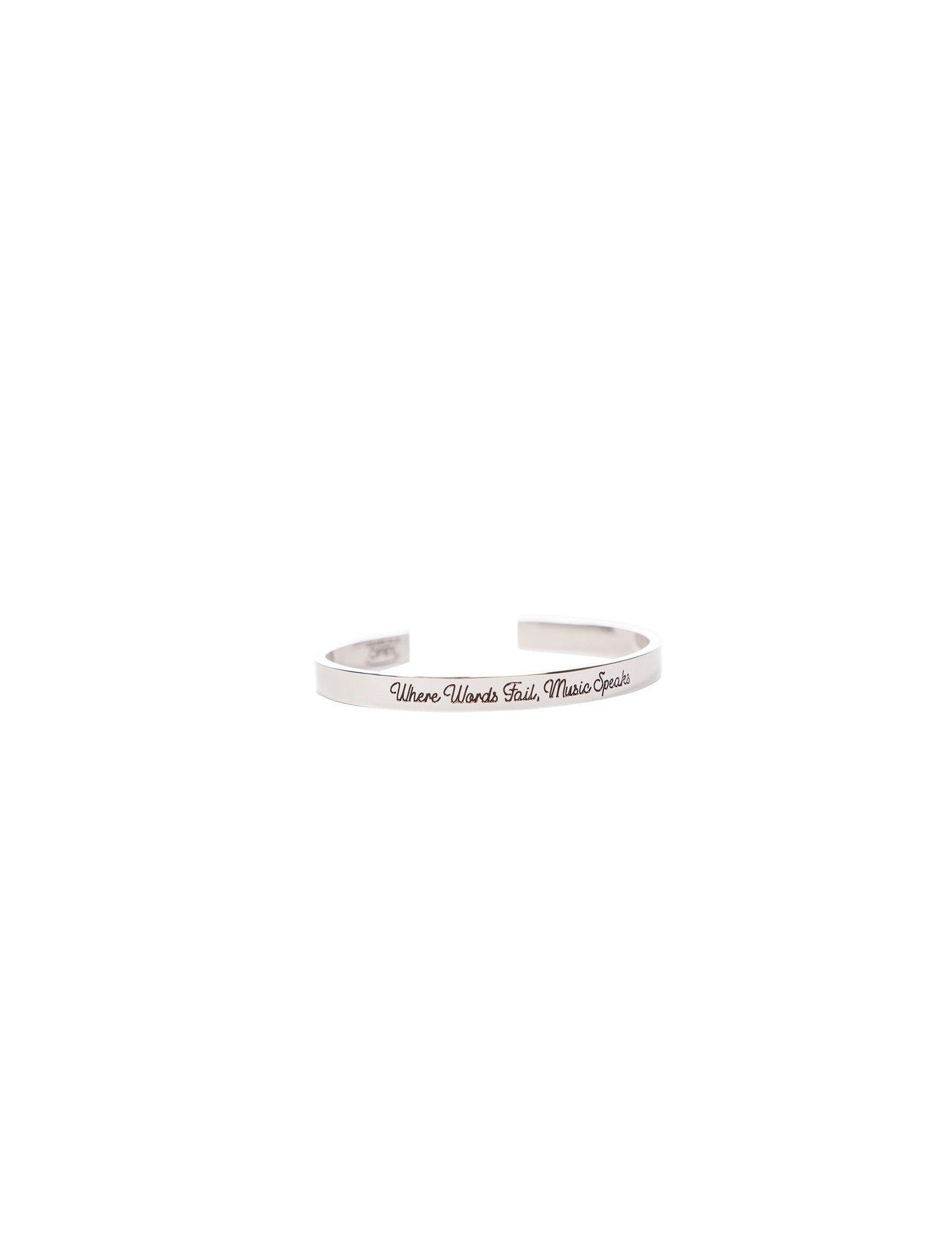 Opry Music Speaks Silver Cuff Bracelet