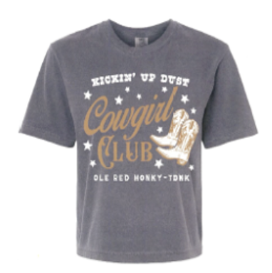 Ole Red Women's Cowgirl Club Crop T-Shirt