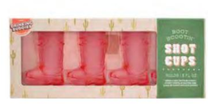 Boot Scootin Shot Cups 4 Pack