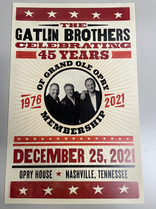 Gatlin Bros 45th Anniversary Poster