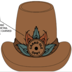 Opry 100 Cowboy Hat Shooter