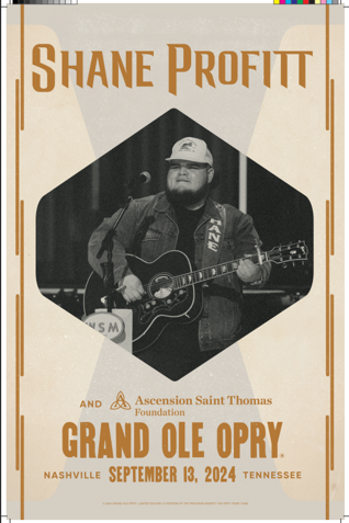 Shane Profitt Post Show Event Poster 9-13-24