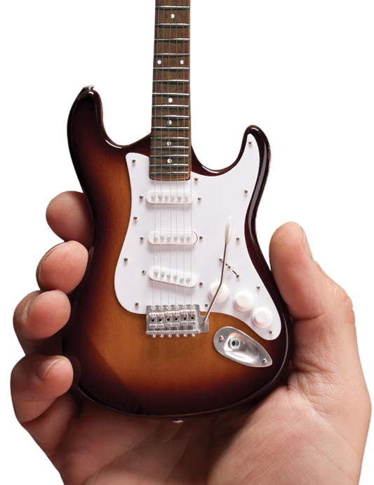 Miniature Fender Strat Classic Sunburst Model Guitar