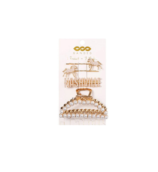 Nashville Bling Hair Clip 4 Pack by Banded